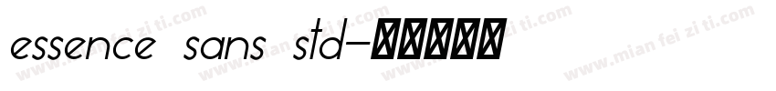 essence sans std字体转换